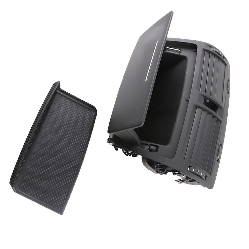 Black Dash Center Air Vent Outlet Storage & mat สําหรับ Skoda OCTAVIA MK2 2004-2013 1ZD820951 1Z0 82