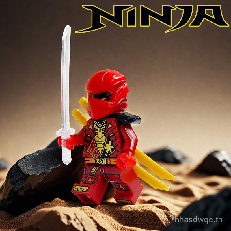 ขายร้อน 19 Seasons Phantom Ninja Keco Blanded Five-person Group Zacker Rocks Coul Building Block Min