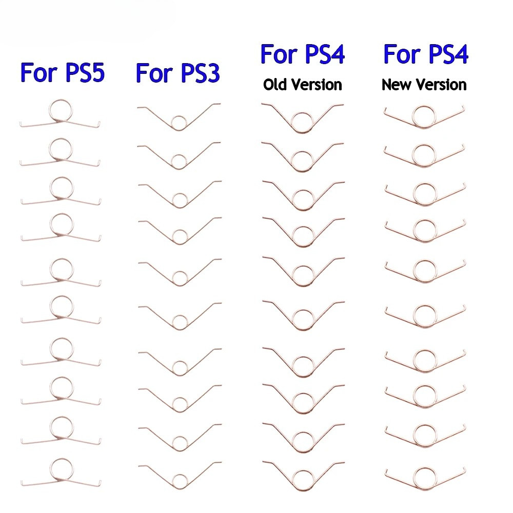 10pcs R2 L2 ปุ่มทริกเกอร์สปริงเปลี่ยนสําหรับ PS3 PS5 PS4 PS4 Pro Slim Controller ฤดูใบไม้ผลิ JDM 001 010 011 030 040