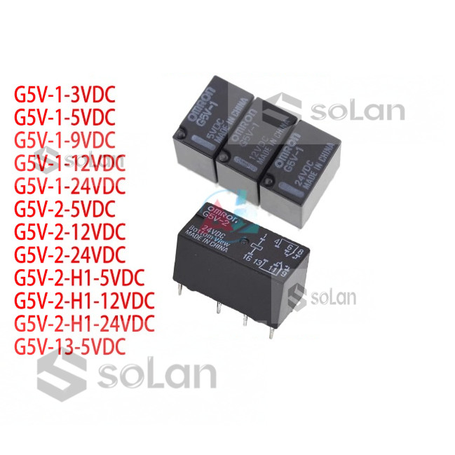 OMRON ไมโครรีเลย์ G5V-1 G5V-2 G5V-2-H1 G5V-13 DC5V 12V 24V