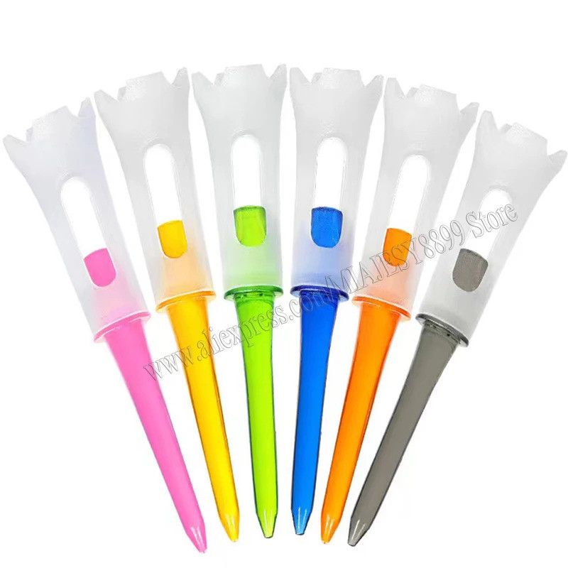 Golf Equipment 83mm Golf Double-layer TEE Soft Rubber Low Resistance Golf TEE Golf Supplies TEE Mixe