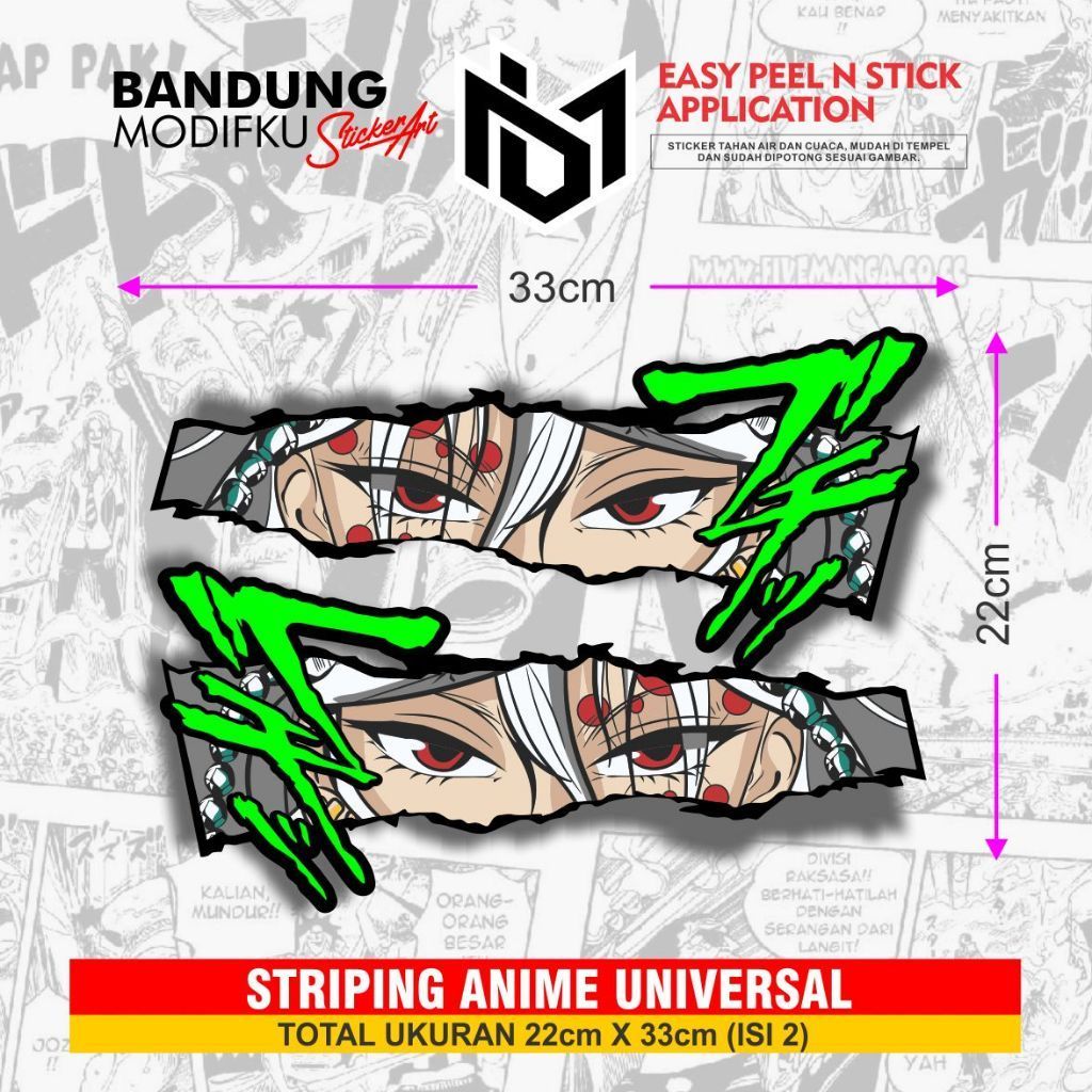 MATA ANIME EYE STICKER / ANIME EYE STICKER / LEFT RIGHT EYE DECAL / ANIME EYE LEFT RIGHT POLE / ANIM