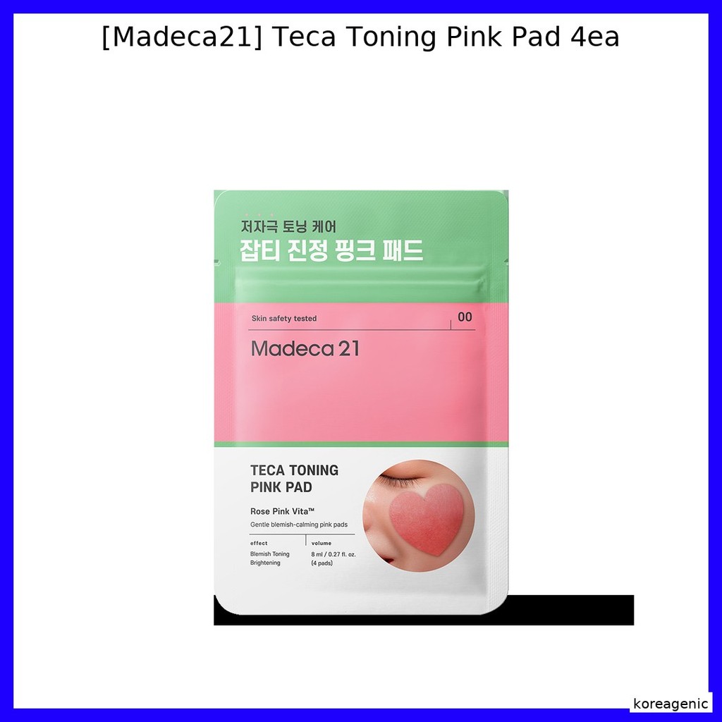 [Madeca21] Teca Toning Pink Pad 4ea / Toning, Exfoliating by koreagenic