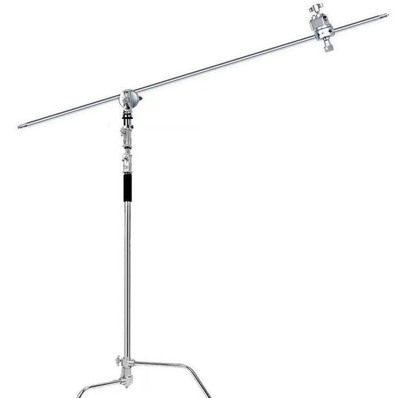 2.8m สแตนเลสสตีล Magic ขาขาตั้ง Live Streaming สตูดิโอยิงเติมแสง 100 ซม.C-Type Light Stand ชุด o