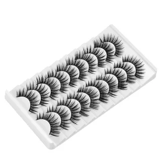【จัดส่งจากประเทศไทย】PICKZEN ขนตาปลอม, Handmade Natrual Long Faux Mink Lash, Beauty Dramatic Full Strip Cruelty-free Eye เครื่องมือแต่งหน้าขนตา Extension