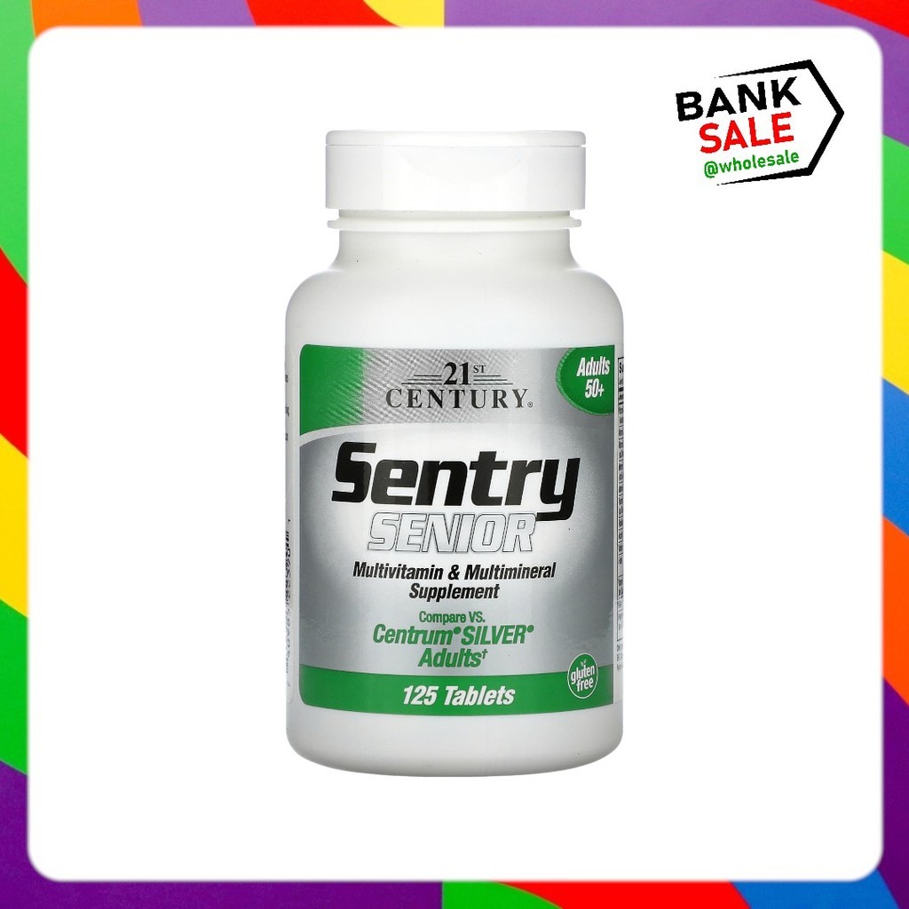 21st Century, Sentry Senior, Multivitamin & Multimineral Supplement, Adults 50+, 125 Tablets