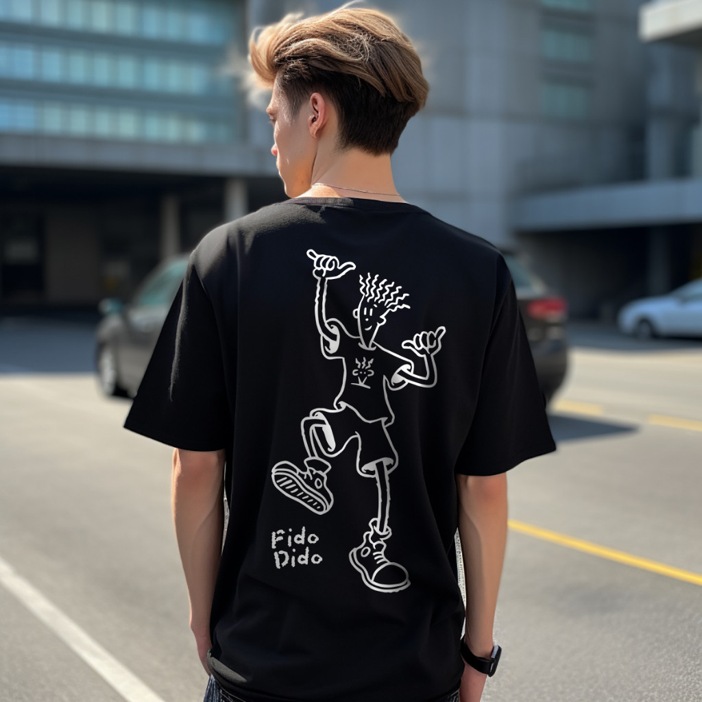 สต็อกพร้อม Kaos KARIMAKE DSO Pepsi 7Up Fido Dido It S Cool Retro Men T Shirt เสื้อผ้าคอวงกลม ด้านบนอ