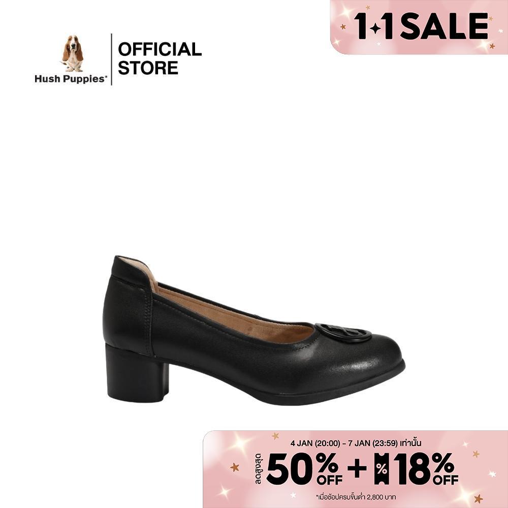 Hush Puppies รองเท้าผู้หญิง รุ่น  HP 8WCFPP215A – สีดำ (รองเท้าลำลองหนังสังเคราะห์ แบบสวม)