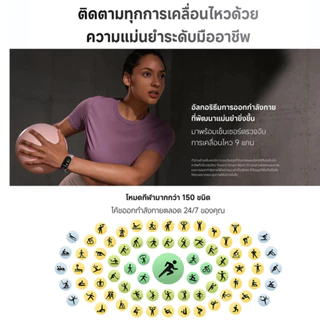 XIAOMI BAND 10 สมาทวอช หน้าจอ AMOLED อัพเกรดความแม่นยำ นาฬิกาออกกำลังกาย นาฬิกาฟิตเนส ประกันศูนย์ไทย 1 ปี