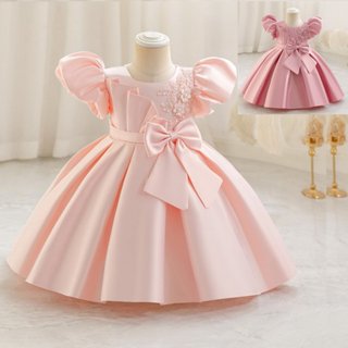 Gd4522- พร้อมส่งจากไทย ชุดออกงานเด็กหญิงสีชมพู เด็กเล็ก-เด็ก…
