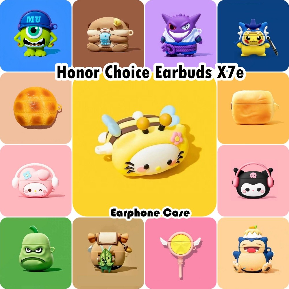 imamuraFor Honor Choice Earbuds X7e Case Casing Soft Silicone Cute Cartoon Headphone Case NO.3