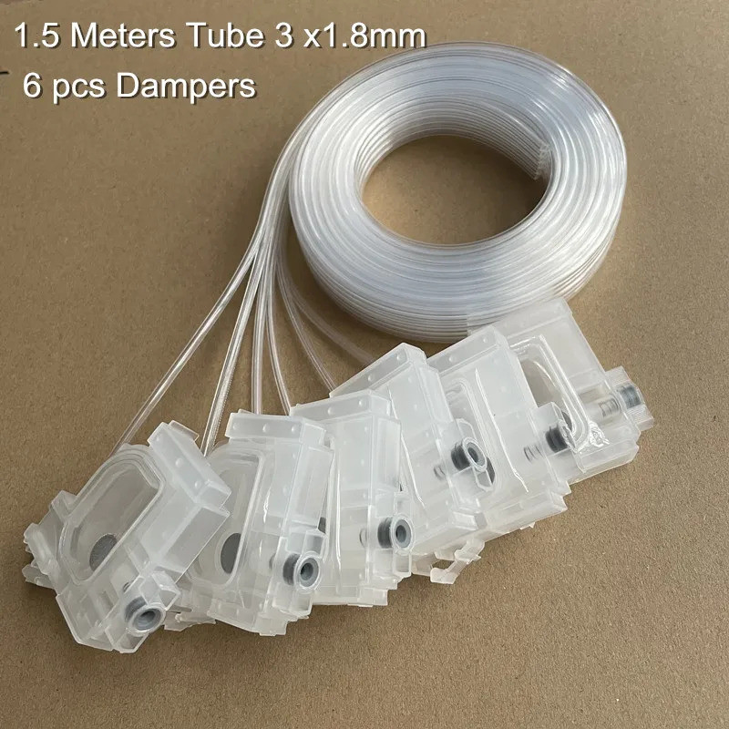 1 ชุด L1800 DTF เครื่องพิมพ์หมึก Dampers, 150 ซม.หมึก Sac หลอดสําหรับ Epson L1800 R1390 R2000 Printh