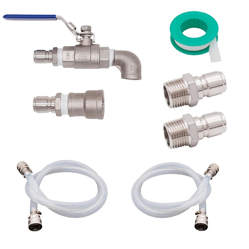 Transfer Pump Quick Connect Kit มีนาคม 809 ปั๊ม Homebrew ปั๊มอุปกรณ์เสริมซิลิโคนเกรดอาหารและสแตนเลส 