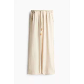 H&M(เอชแอนด์เอ็ม) กางเกงผ้าลินินผสมพร้อมเชือกผูกเอว ผู้หญิง 1313708_4