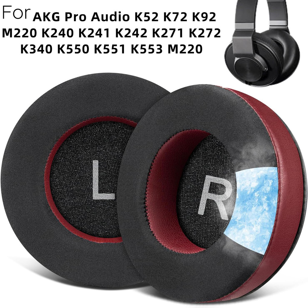 เจลทําความเย็นแผ่นรองหูฟังสําหรับ AKG Pro Audio K52 K72 K92 M220 K240 K241 K242 K271 K272 K340 K550 