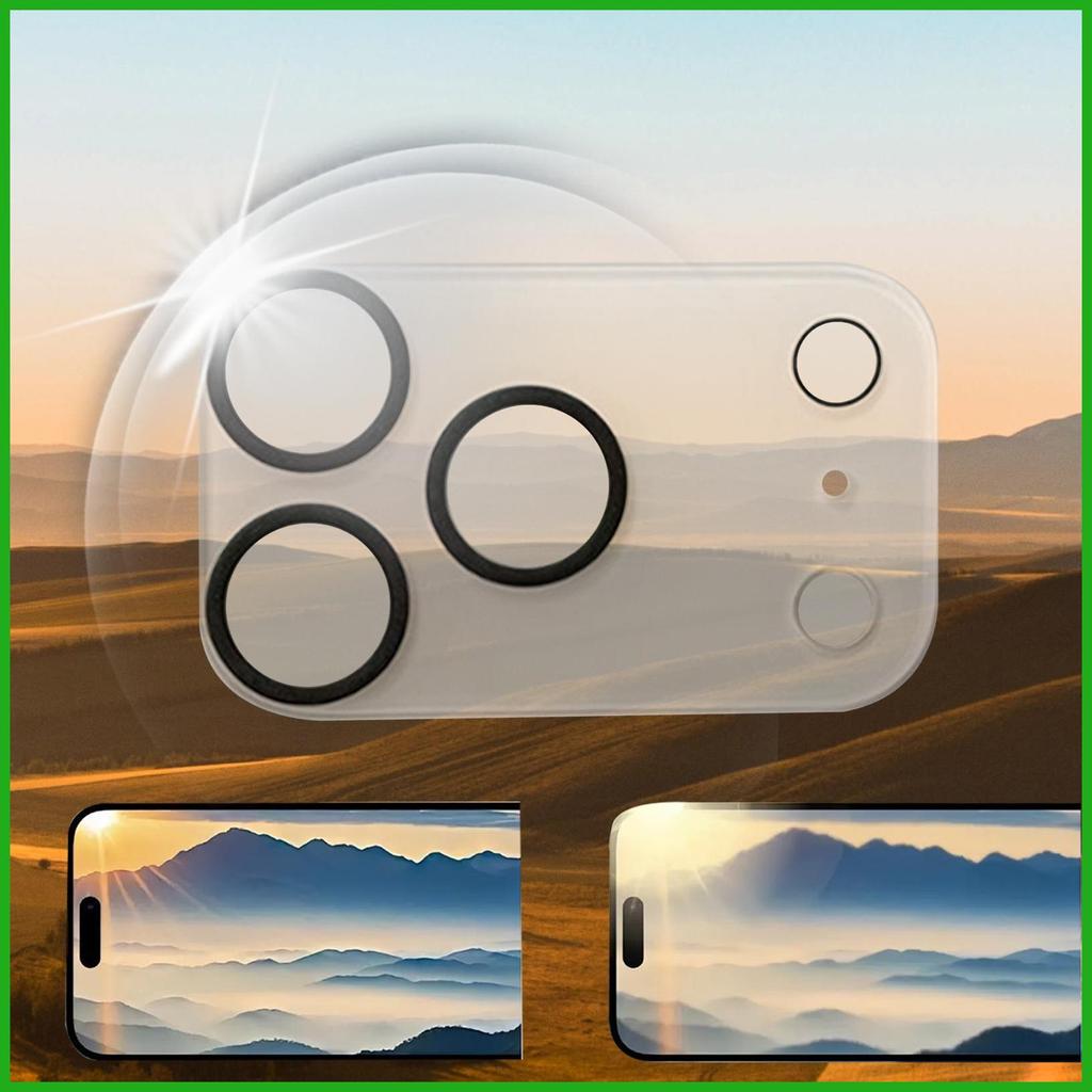 สําหรับ iPhone17----IPhone17pro max ฟิล์มกันรอยกล้องโทรศัพท์ Glare-Proof Lens Tempered Film Camera T