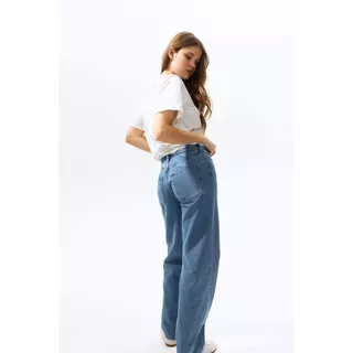 H&M(เอชแอนด์เอ็ม) กางเกงยีนส์ Straight High ผู้หญิง 1209534_9