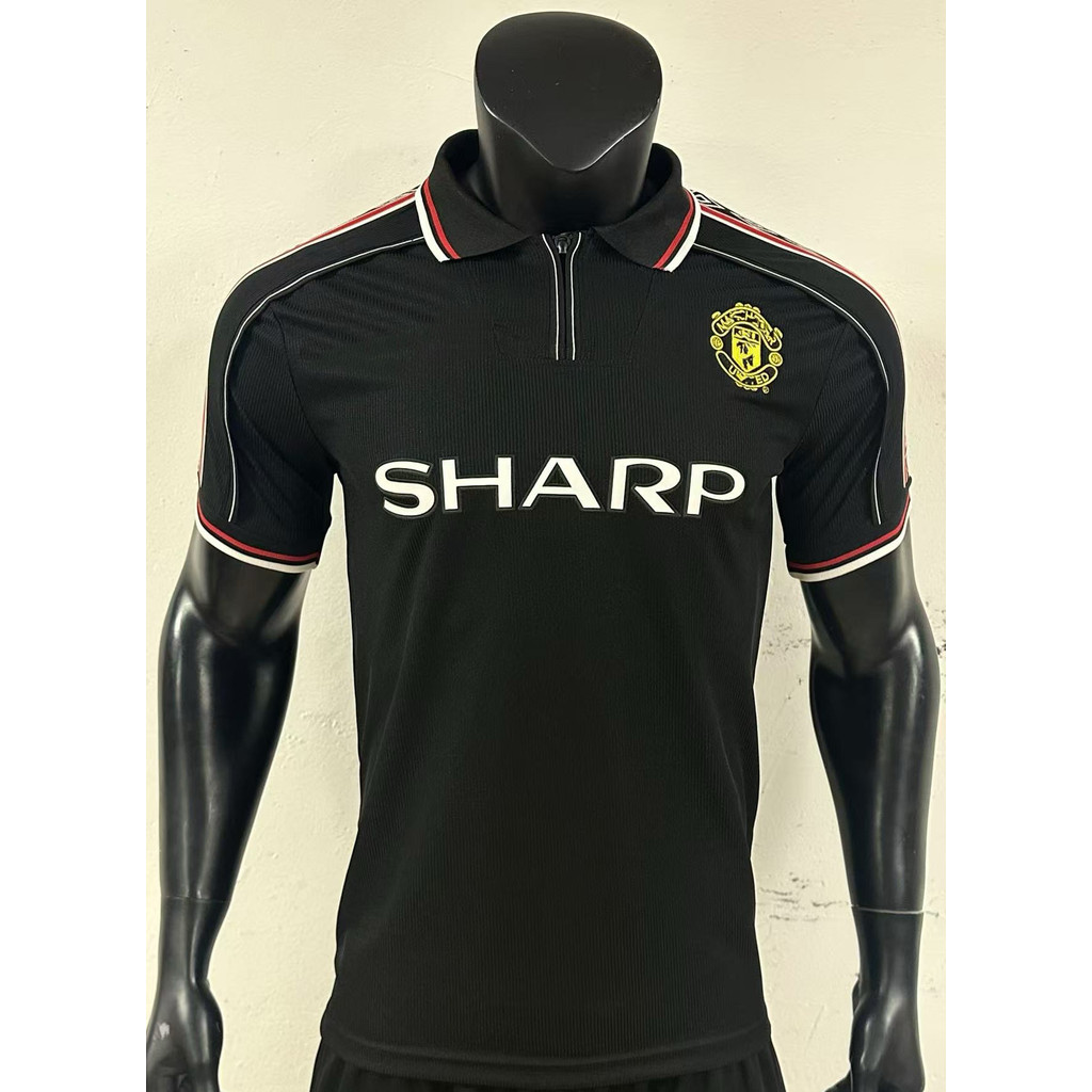 ชุดบอล เสื้อ f1 เสื้อทีมเยือนปีศาจแดงฤดูกาล1998-99เสื้อบอลวินเทจเสื้อฟุตบอลแขนสั้น football jersey s