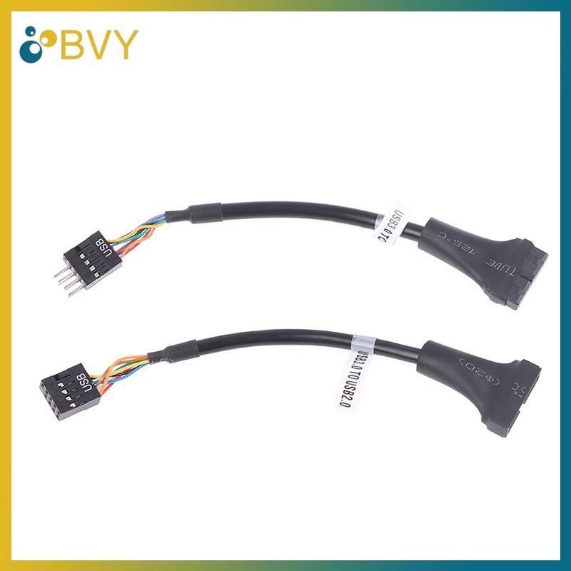 BVY USB 3.0 Header เป็น USB 2.0,สายอะแดปเตอร์เมนบอร์ด USB 3.0 เป็น USB 2.0