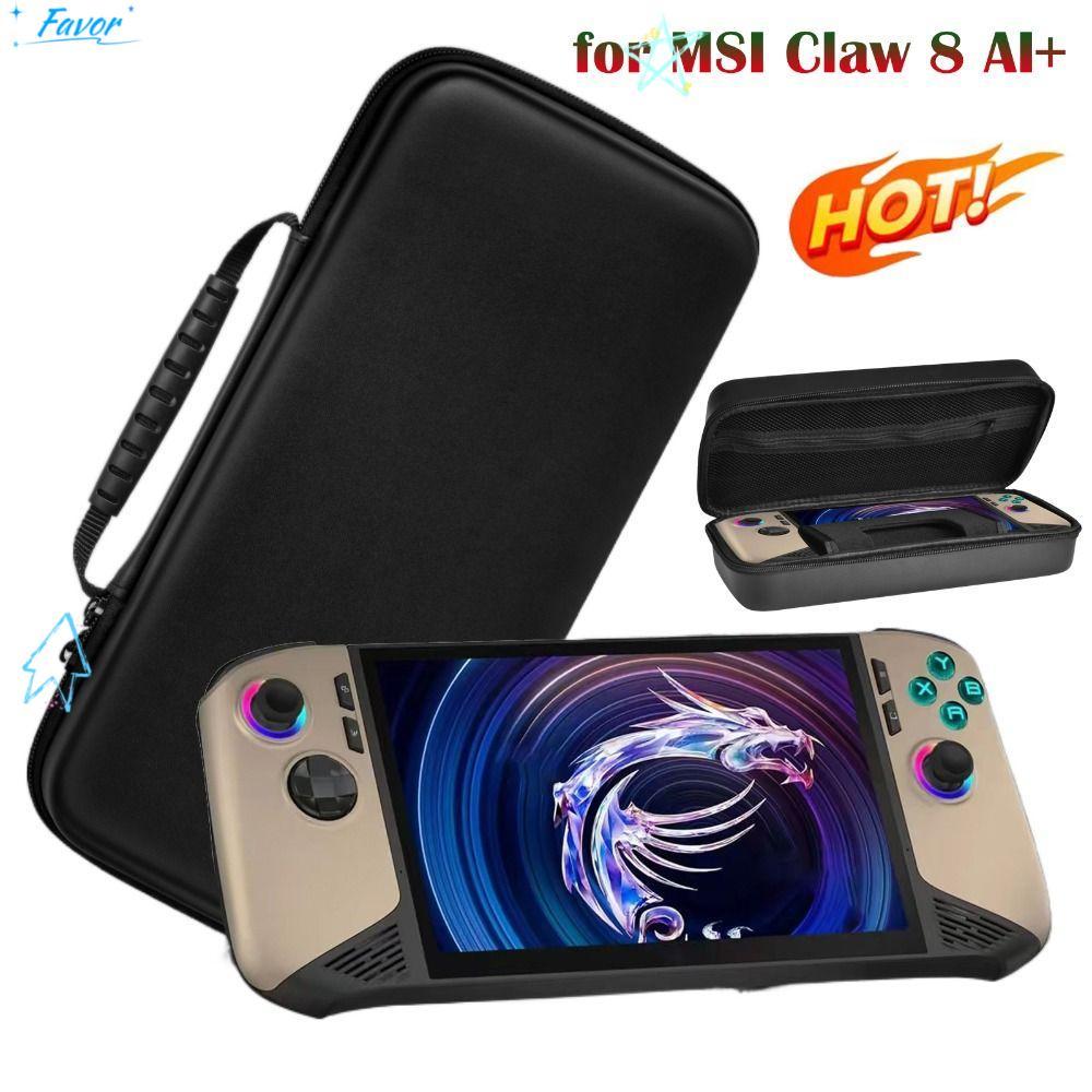 FAVOR กระเป๋าเก็บเกมคอนโซล, EVA Hard Carrying, Anti Scratch 8 นิ้วกล่องเก็บกันน้ําสําหรับ MSI Claw 8