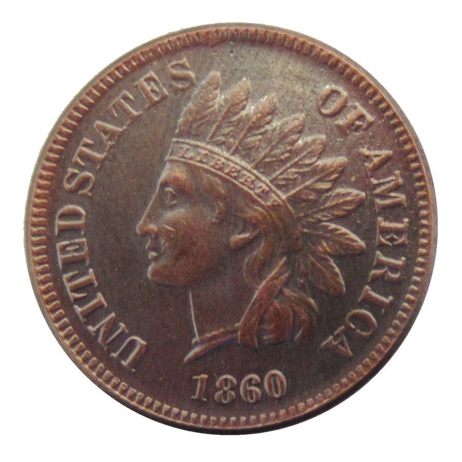 1 US Cent 1859-1910 รวม 55 รุ่นโรงงานราคาอเมริกันอินเดีย US Cent ต่างประเทศคัดลอกเหรียญ 26.4.6
