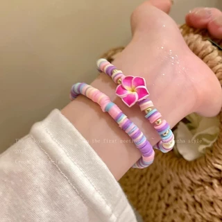 ส่งไว 🌊bracelet กำไลข้อมือ ไข่มุก ลูกปัด แฟชั่น วินเทจ ins สีสันสดใส ใส่ไปทะเล เทศกาลสงกรานต์ สไตล์หลากหลาย