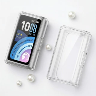 ปกกระจกนิรภัย PC / TPU for Smartwatch Huawei Band 11 11 Pro /10 9 8 NFC อุปกรณ์ป้องกันหน้าจออ่อน / แข็ง อุปกรณ์เสริมกรอบ