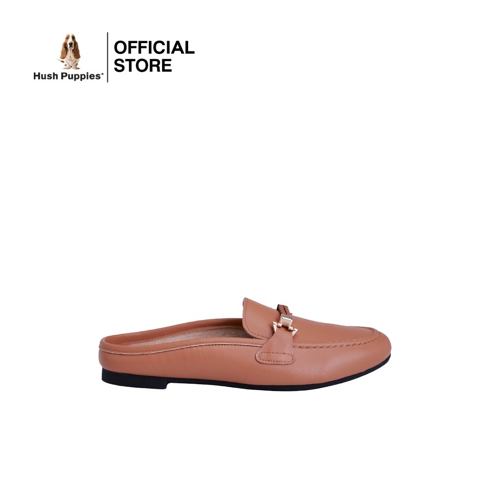 Hush Puppies รองเท้าผู้หญิง รุ่น HP 8WSFPP095Z - สีน้ำตาล (รองเท้าแตะหนังสังเคราะห์แบบสวม)