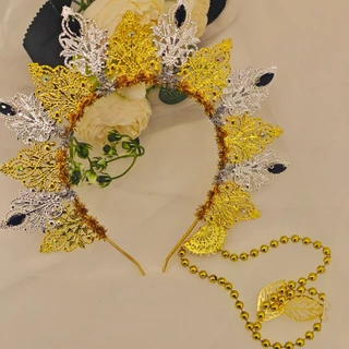 ที่คาดผมทอมือสำหรับวันหยุดและงานแต่งงาน