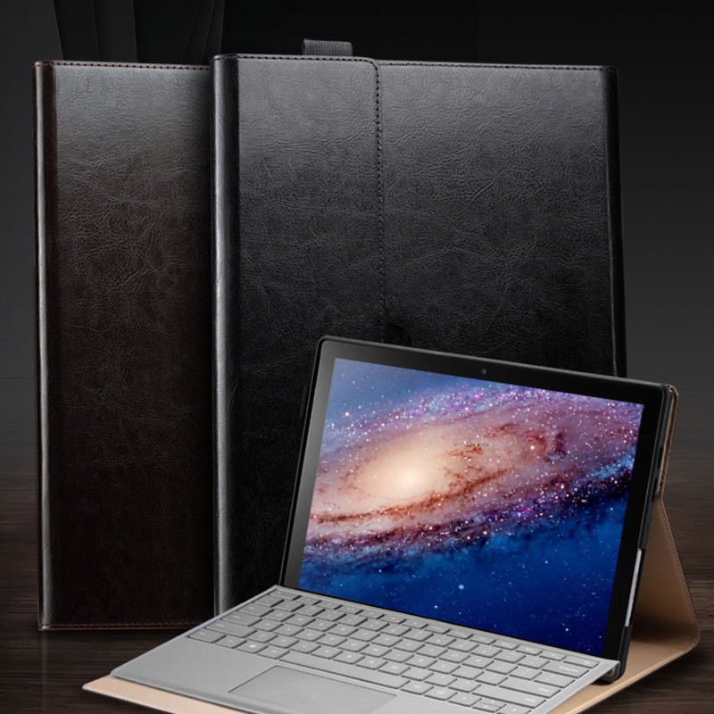 เหมาะสําหรับ Microsoft surface pro8/7/6/5/4 เคสป้องกันหนังแท้ pro x go3/2/1 แป้นพิมพ์รองรับ