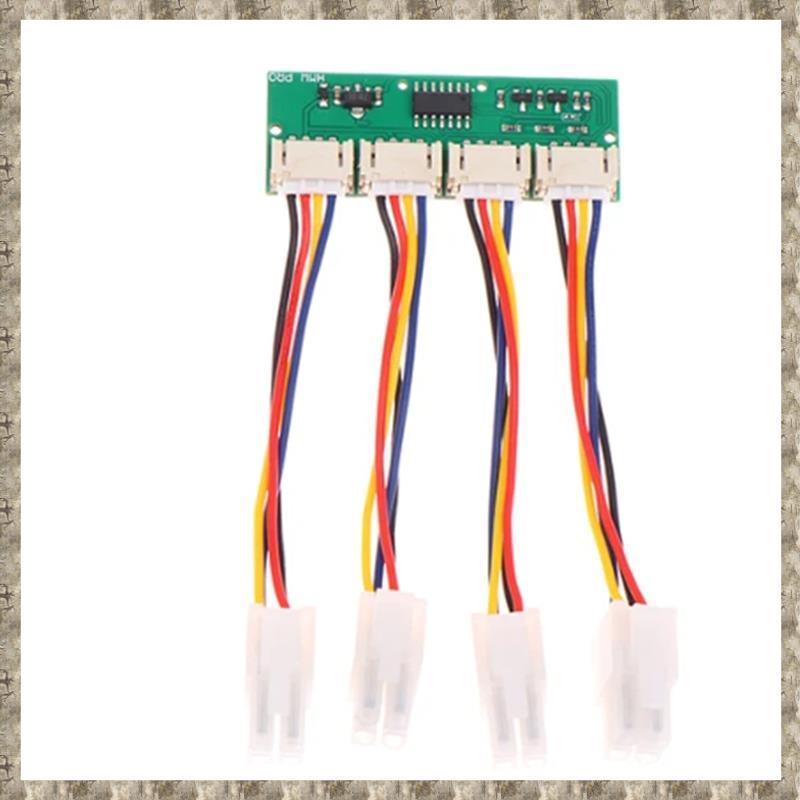 [zv0lma8i] 12V 4-In-1 Square 4Pin Fan Simulator Emulator พิเศษสําหรับ S21 T21 Fan Spoofer Dummer
