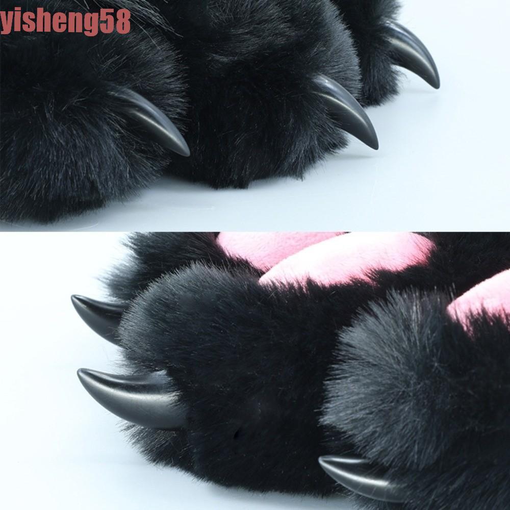 FABLE 8pcs สัตว์ Fursuit Claws อุปกรณ์เสริม,อีพ็อกซี่ชี้/Obtuse Furry Claws เล็บ, Creative Handmade 