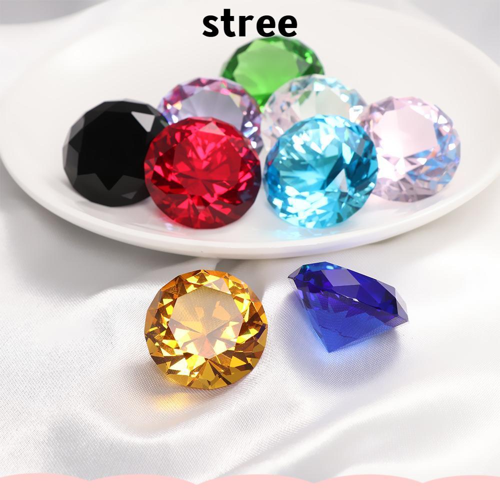 STREE 30 มม.คริสตัลเพชร DIY ตกแต่งบ้านของขวัญโรแมนติกอุปกรณ์จัดงานแต่งงาน