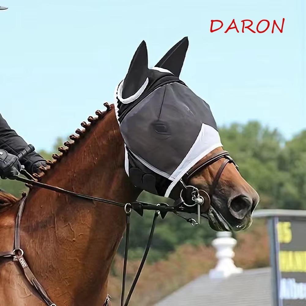 DARON Horse Fly Mask, Professional Breathable Horse Face Cover, Horse Care ปรับ Quick-Dry สบาย Anti-
