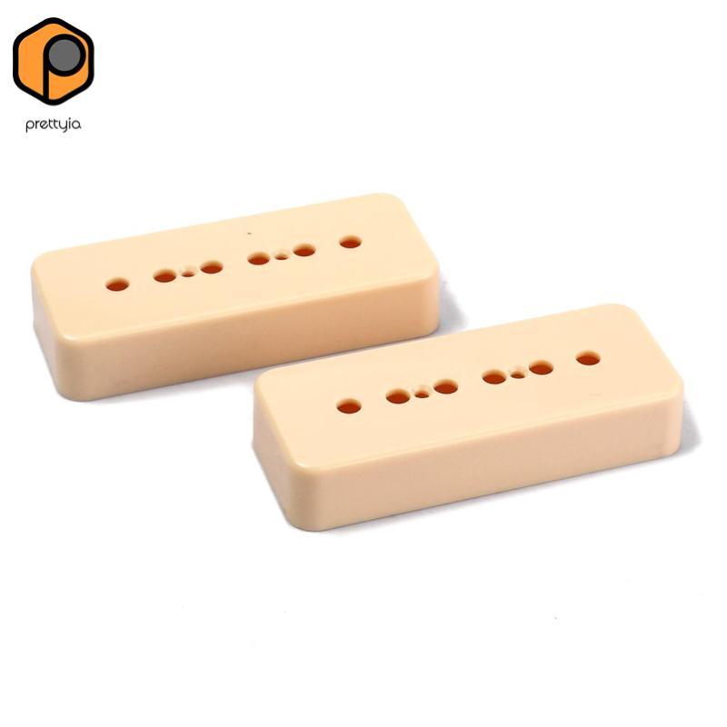 [สวย] Beige P90 Guitar Pickup Covers Soapbar Pickup Cover เหมาะกับ Les Paul LP Guitar