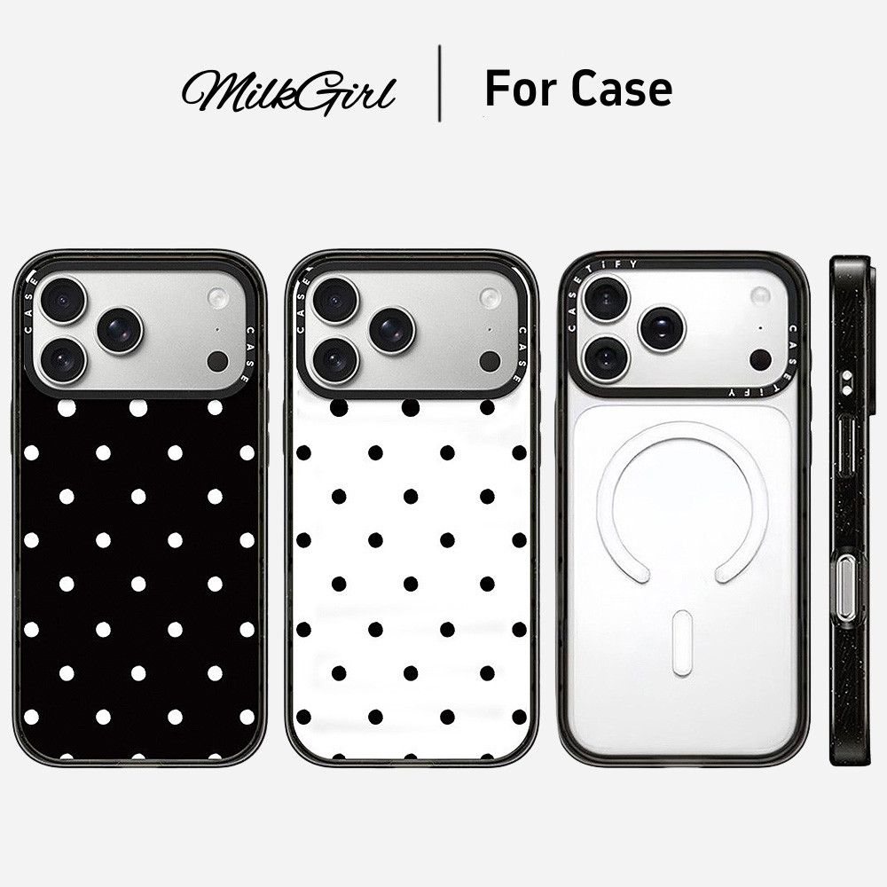 Magnetic Full Screen Dots อะคริลิคเคสโทรศัพท์สําหรับ iPhone 17 Pro Max 17 Air 16 Plus 15 14 13 12 กันกระแทกป้องกันปลอก