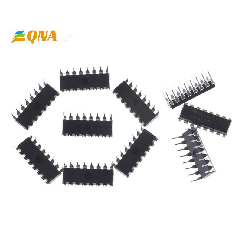 [QNA] 10 ชิ้น CD4017BE 4017 CD4017 Decade Counter Divider IC ใหม่