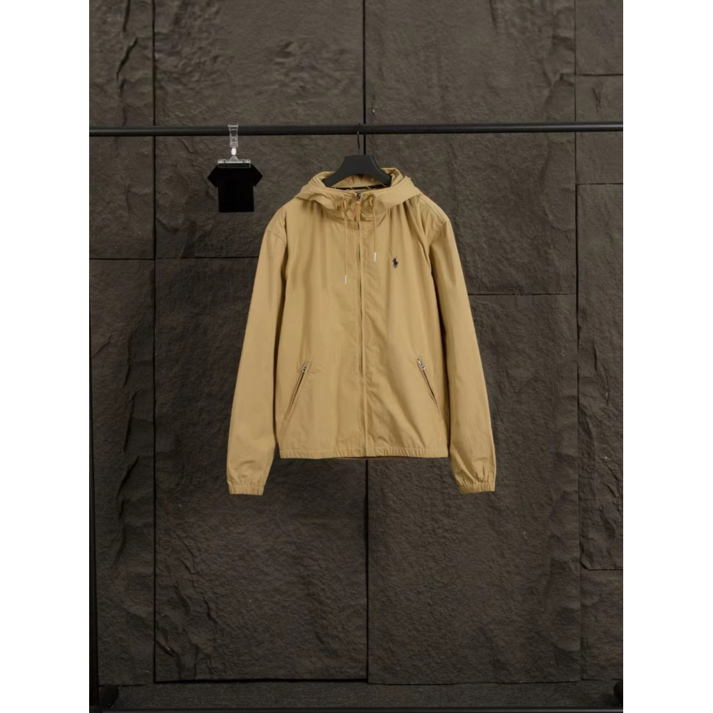 TETJ RL Women's thin spring and autumn hooded jacket, windbreaker, and parka