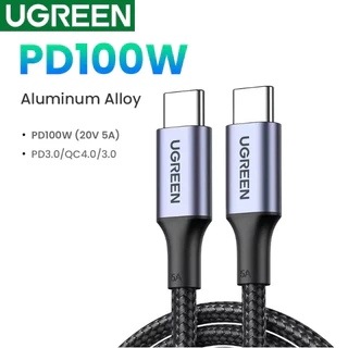 UGREEN สายชาร์จ USB C 100W Type C ถึง USB C สําหรับ Samsung PD Fast CHARGING สายชาร์จ