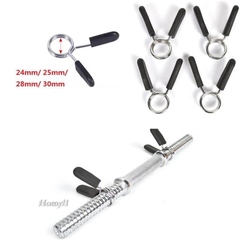 [Homyl1] Barbell Gym Weight Bar Spring Clip Dumbbell Weight Bars Lock Clamp Collar