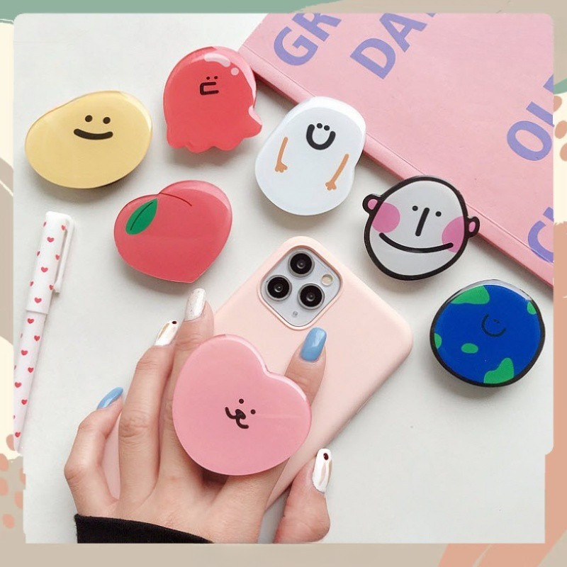 🔥WOW🔥 RANDOM สไตล์สุ่ม กริ๊ปต็อก ลายการ์ตูน Gtok grtok popsocket กริ๊บต๊อก ที่ติดหลังมือถือ ตัวป๊อปติดมือถือ กริ๊ปต็อก