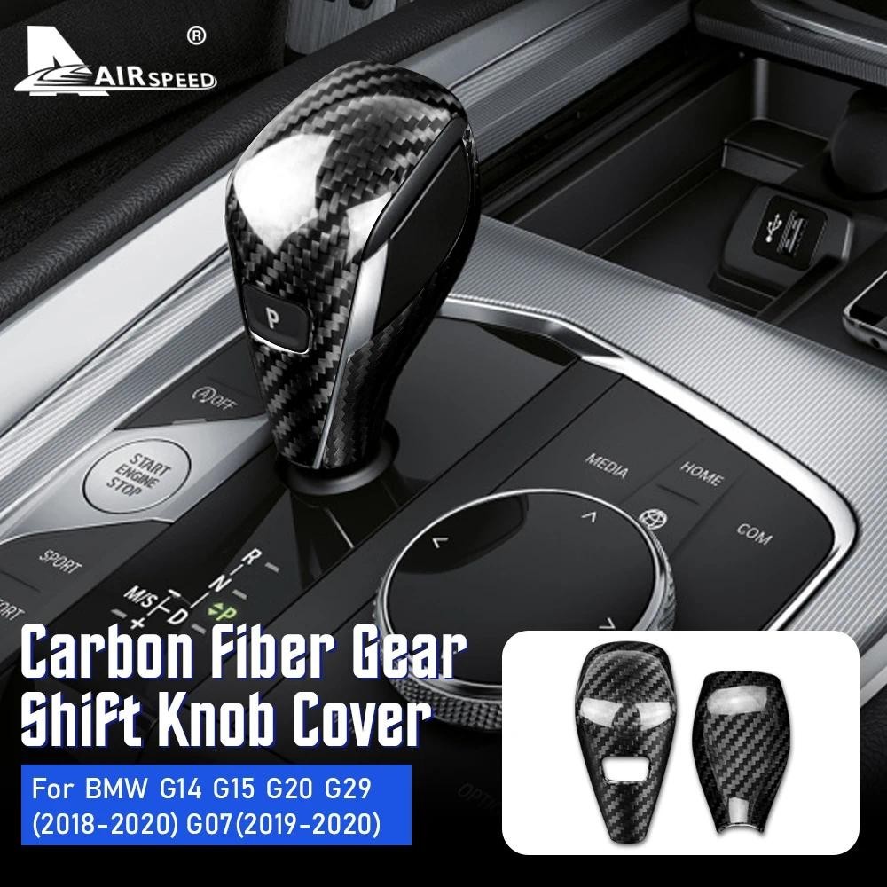 AIRSPEED สําหรับ BMW G20 Z4 G29 G14 G15 X7 G07 อุปกรณ์เสริมคาร์บอนไฟเบอร์เกียร์รถเกียร์ Shift Knob C