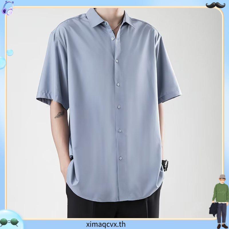 DAPPER เสื้อเชิ้ตแขนสั้น Textured Seersucker Shirt สีดำ (BCS/BK/586TS)