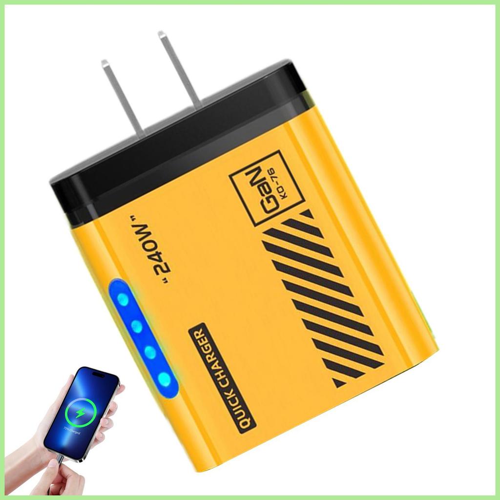 Wall Charger Home Travel Charger Cube 5-Port Compact Adapter Brick Outlet สําหรับห้องนั่งเล่นในร่ม w