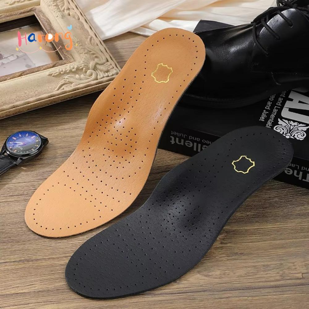 HARONG Arch Support Insoles, หนังป้องกันกลิ่น Orthotic Insoles, ปรับปรุงเท้าแบนและยุบ Breathable ดูดซับเหงื่อ Arch แผ่นรองเท้าผู้ชายผู้หญิง