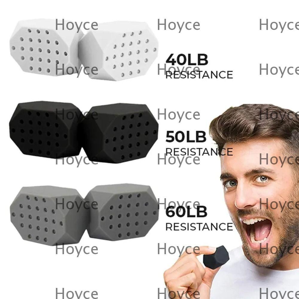 HOYCE Jaw Exerciser, Facial Chew กัดกล้ามเนื้อ Anti-stress Redefine Jawline Trainer,แบบพกพาฟิตเนส Ba