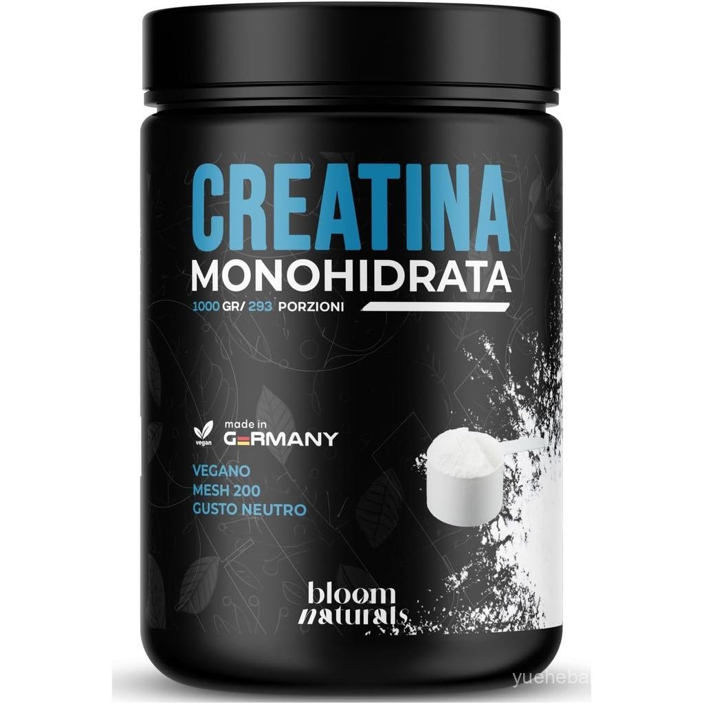 Creatine Monohydrate Powder 1000g 293 เสิร์ฟ Neutral Taste ตาข่าย 200 Made in Germany Creatine Monoh