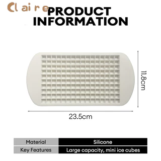 COD ถาดน้ําแข็ง 160 กริด 1X1 ซม.ซิลิโคนผลไม้ Cube แม่พิมพ์ก้อนน้ําแข็งขนาดเล็ก Claire