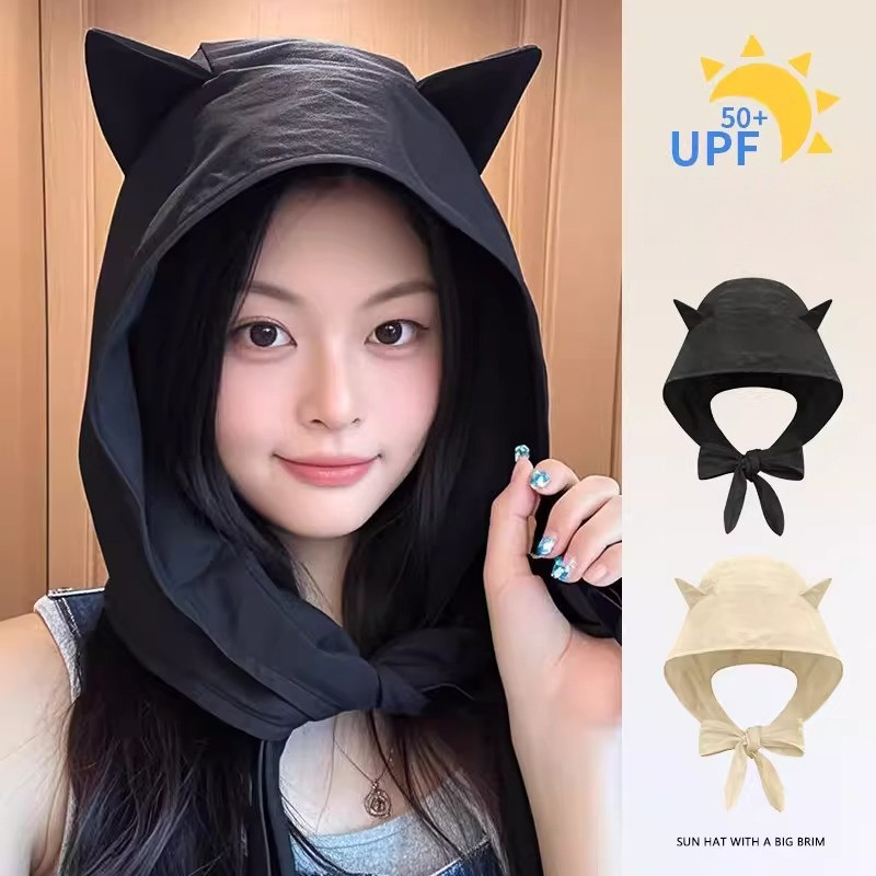 หมวกกีฬากันแดดสไตล์เกาหลีปีศาจน้อย พร้อมสายรัด แห้งไว รูปที่ 7