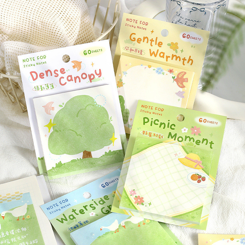 ไดลี่|60 ชิ้น/แพ็คสด ins สไตล์คู่มือ Sticky Notes นักเรียนบันทึกข้อความ Memo Notes คู่มือนักเรียน Daily Memo ข้อความสติกเกอร์ N ครั้งสติกเกอร์